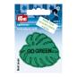 Preview: Bügelbild Applikation Blatt grün "Go Green" recycled